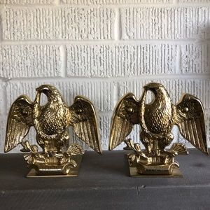 Vintage Baldwin Brass Eagle bookend set. 5 “ tall. Forged in USA
